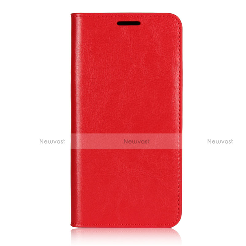 Leather Case Stands Flip Cover L02 Holder for Huawei P20 Pro Red