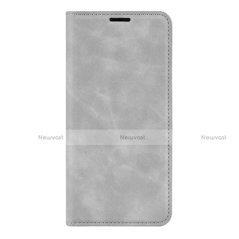 Leather Case Stands Flip Cover L02 Holder for Huawei P40 Pro+ Plus Gray