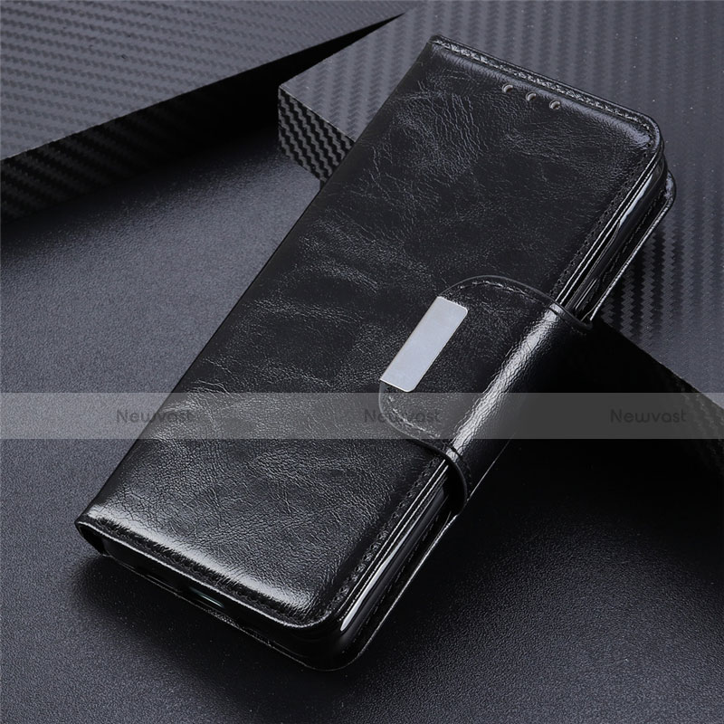 Leather Case Stands Flip Cover L02 Holder for LG K42 Black