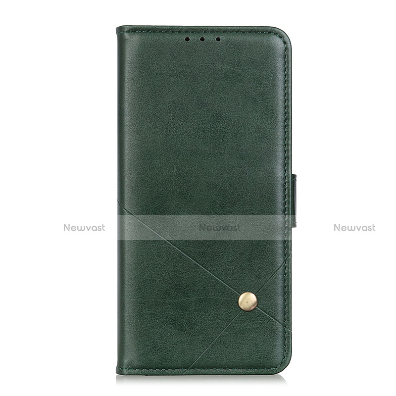 Leather Case Stands Flip Cover L02 Holder for LG K92 5G Green