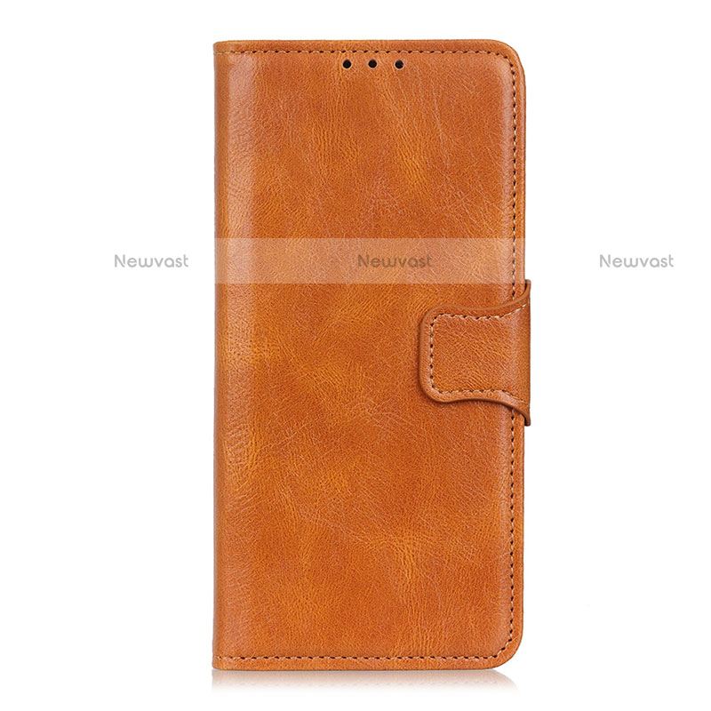 Leather Case Stands Flip Cover L02 Holder for LG Velvet 5G Orange