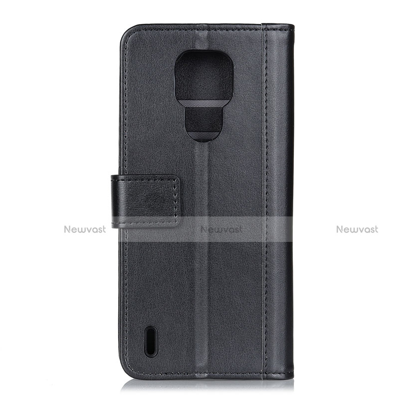 Leather Case Stands Flip Cover L02 Holder for Motorola Moto E7 (2020)