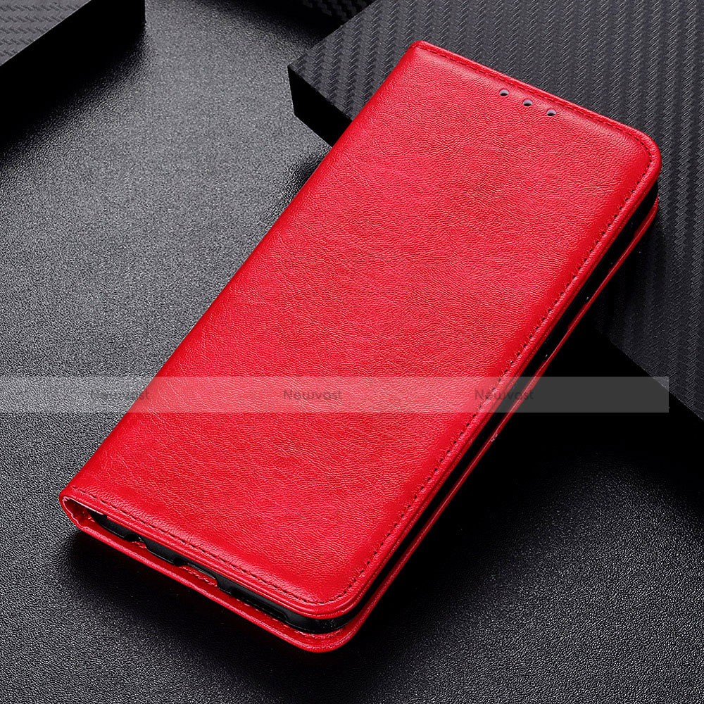 Leather Case Stands Flip Cover L02 Holder for Nokia 5.3 Red