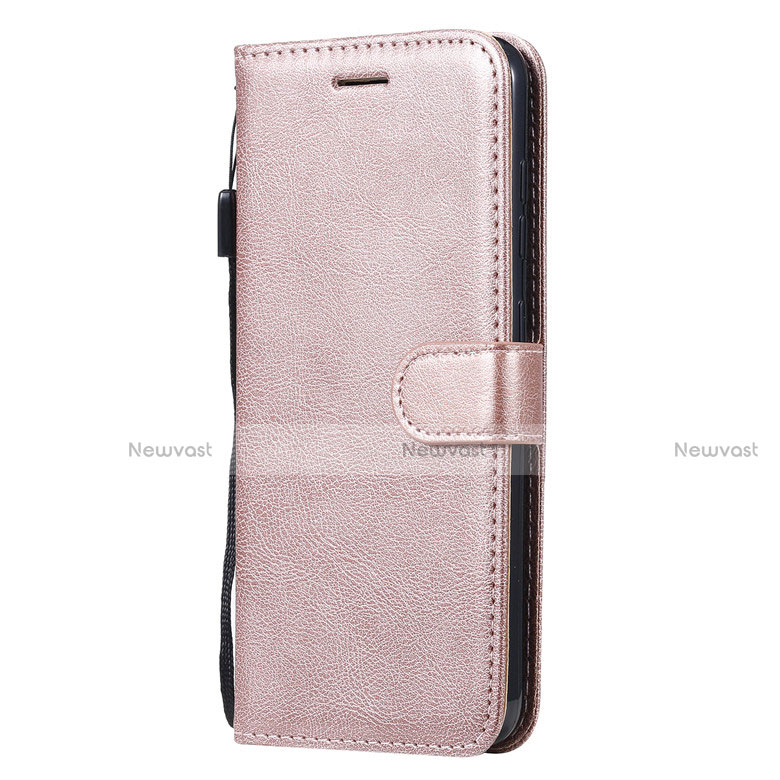 Leather Case Stands Flip Cover L02 Holder for Nokia 7.2 Rose Gold