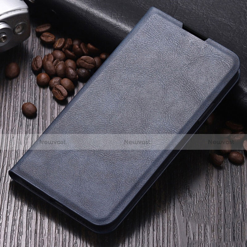 Leather Case Stands Flip Cover L02 Holder for Oppo A11 Blue