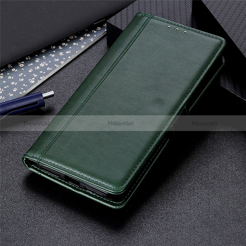 Leather Case Stands Flip Cover L02 Holder for Oppo A35 Green