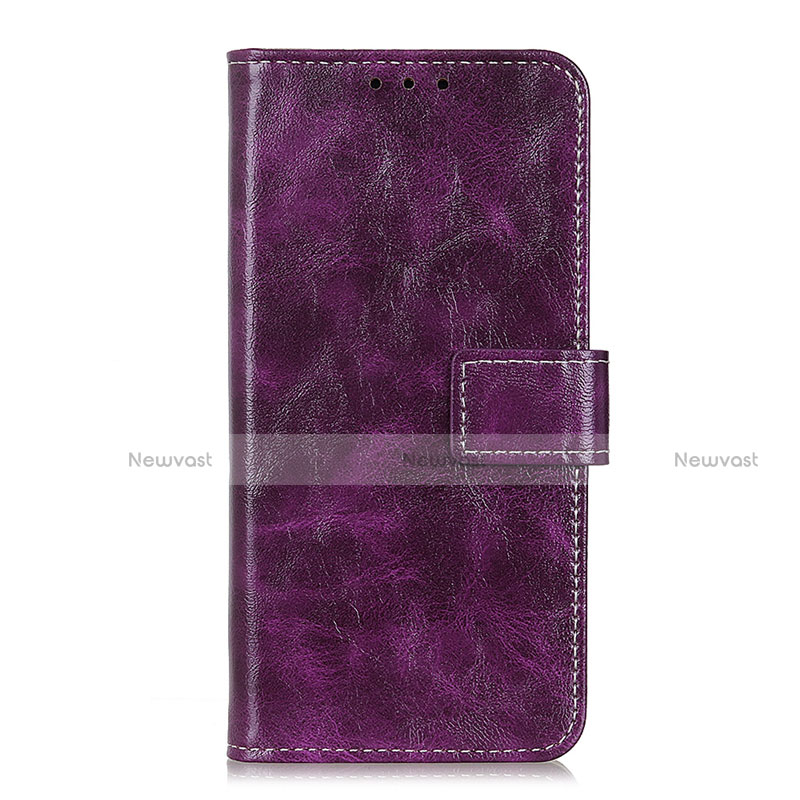 Leather Case Stands Flip Cover L02 Holder for Oppo F17 Pro