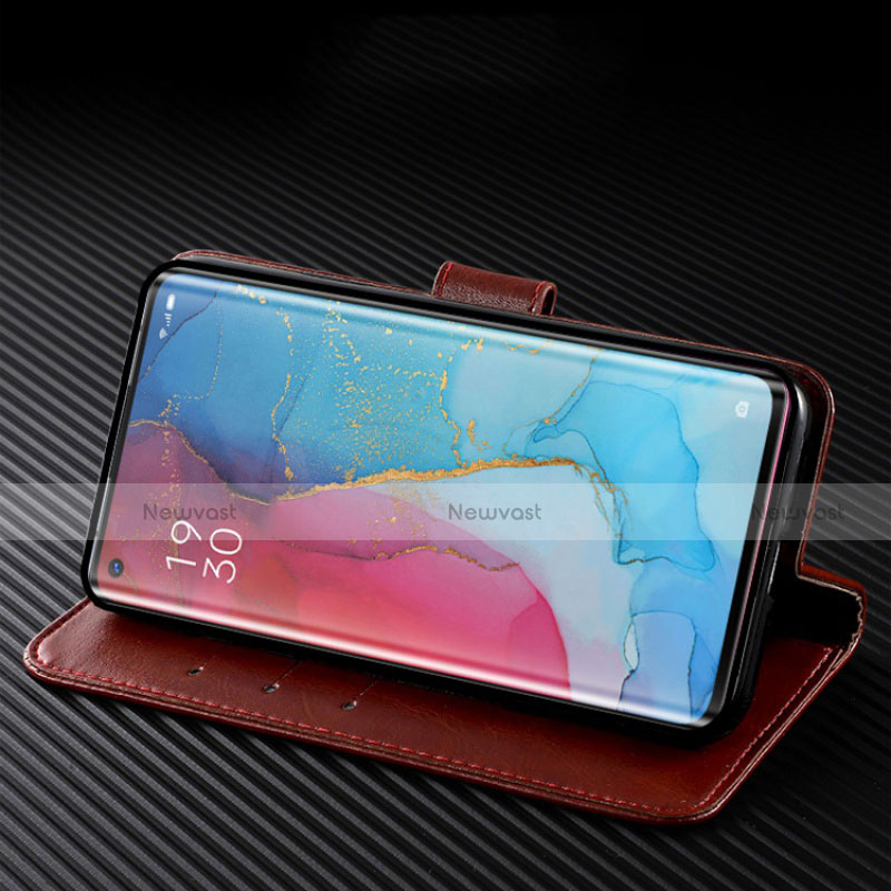 Leather Case Stands Flip Cover L02 Holder for Oppo Find X2 Neo