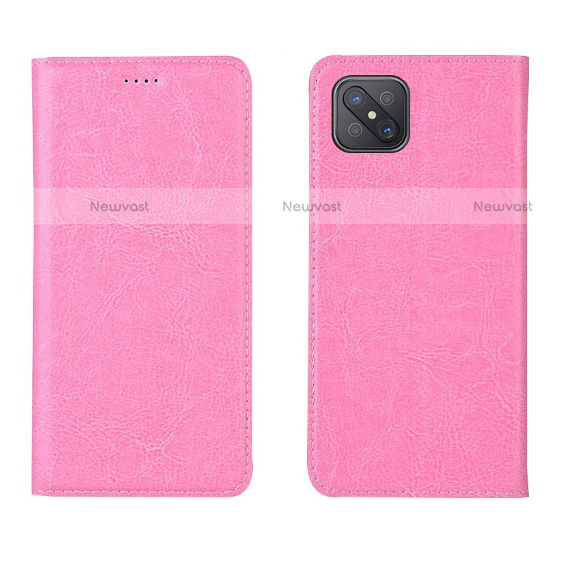 Leather Case Stands Flip Cover L02 Holder for Oppo Reno4 Z 5G