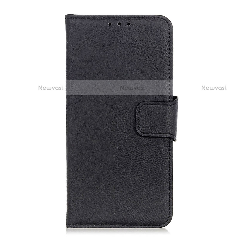 Leather Case Stands Flip Cover L02 Holder for Realme C11 Black