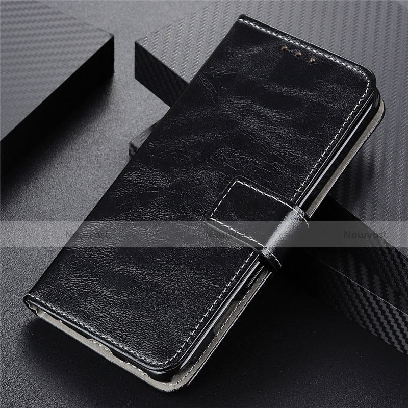 Leather Case Stands Flip Cover L02 Holder for Realme Narzo 30 4G Black