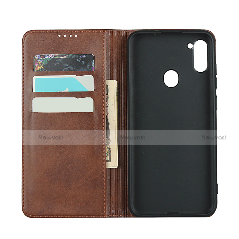 Leather Case Stands Flip Cover L02 Holder for Samsung Galaxy A11