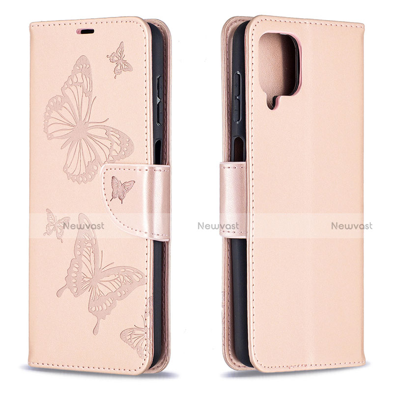 Leather Case Stands Flip Cover L02 Holder for Samsung Galaxy A12