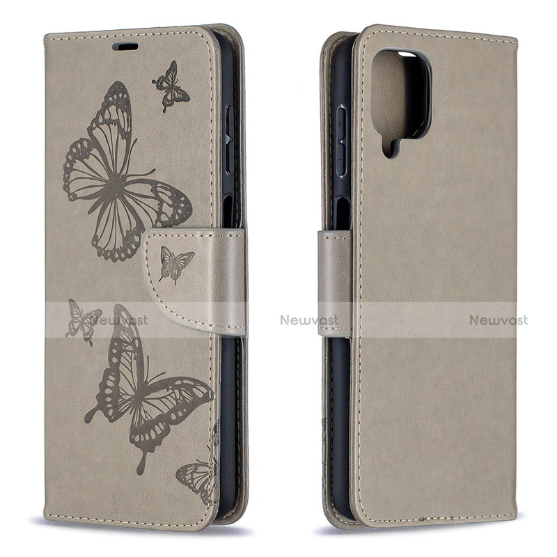 Leather Case Stands Flip Cover L02 Holder for Samsung Galaxy A12