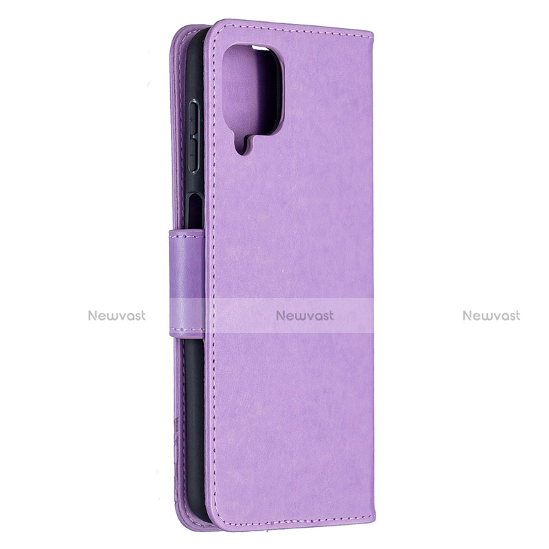 Leather Case Stands Flip Cover L02 Holder for Samsung Galaxy A12