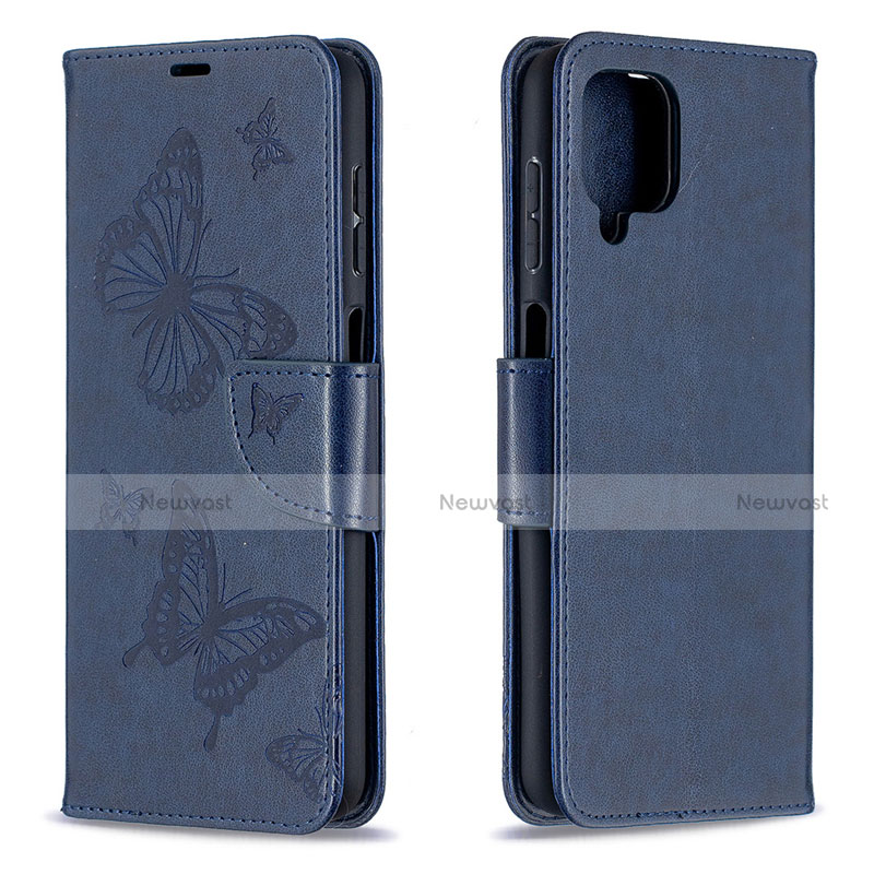 Leather Case Stands Flip Cover L02 Holder for Samsung Galaxy A12