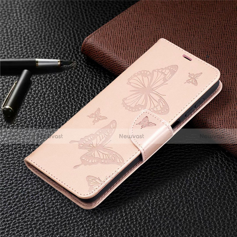 Leather Case Stands Flip Cover L02 Holder for Samsung Galaxy A12 Pink