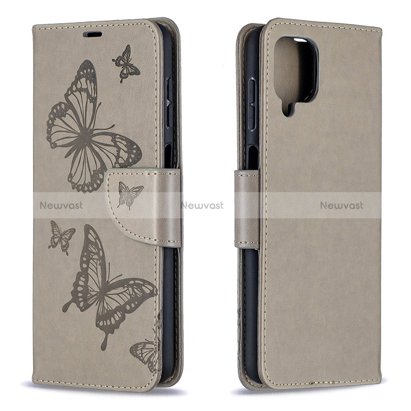 Leather Case Stands Flip Cover L02 Holder for Samsung Galaxy M12