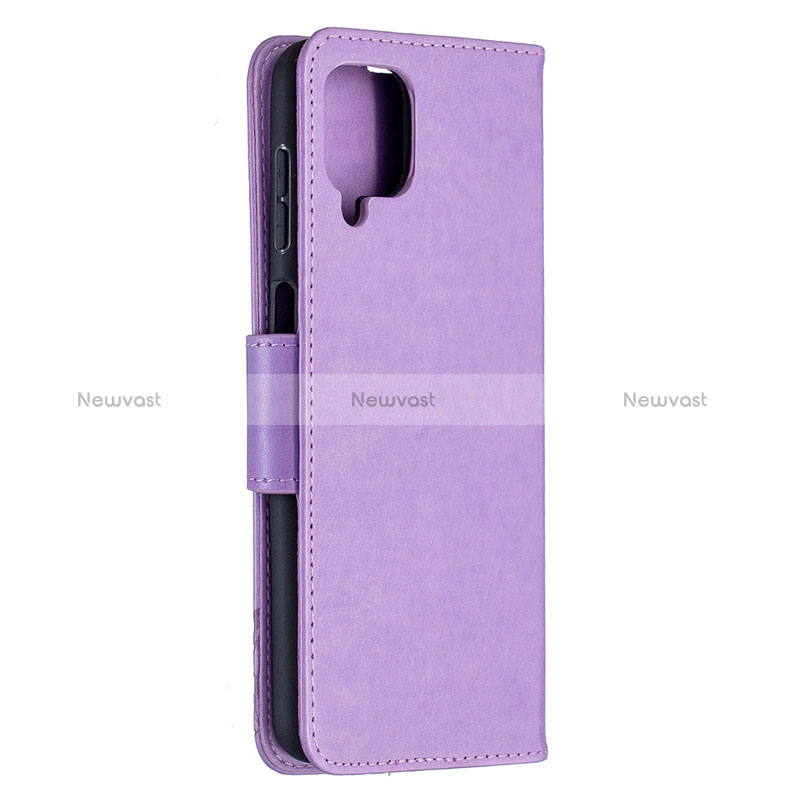 Leather Case Stands Flip Cover L02 Holder for Samsung Galaxy M12