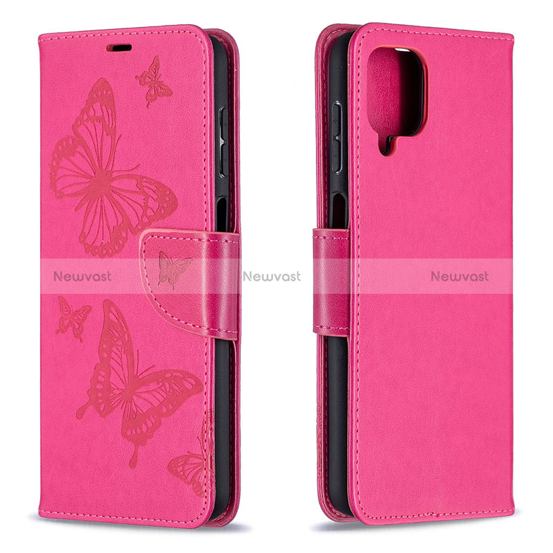 Leather Case Stands Flip Cover L02 Holder for Samsung Galaxy M12