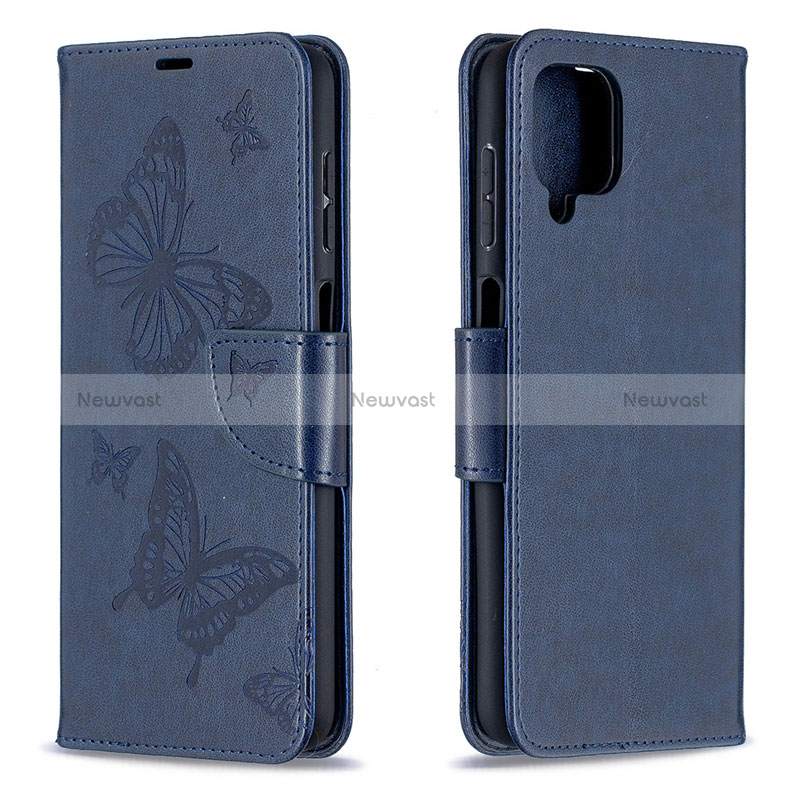 Leather Case Stands Flip Cover L02 Holder for Samsung Galaxy M12