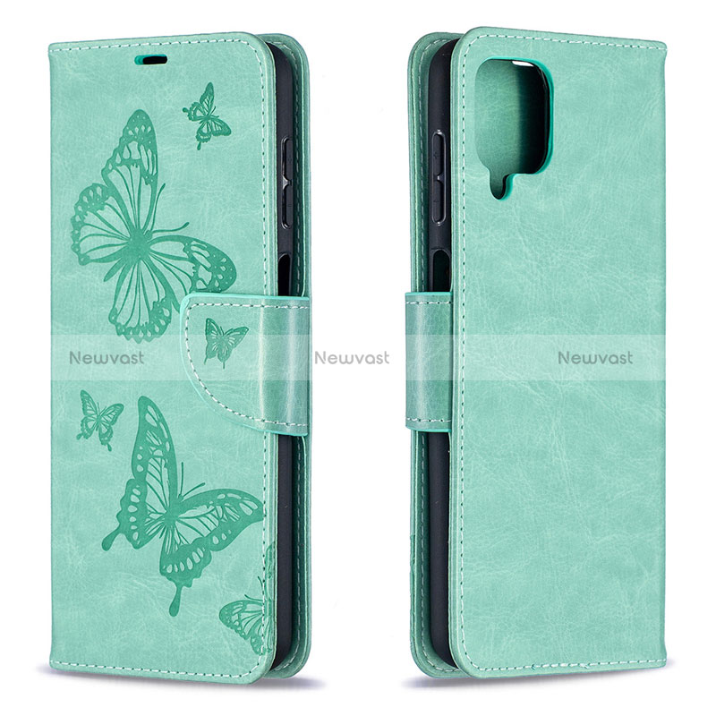 Leather Case Stands Flip Cover L02 Holder for Samsung Galaxy M12