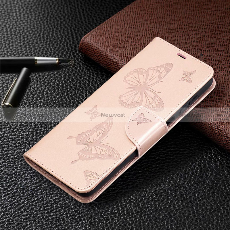 Leather Case Stands Flip Cover L02 Holder for Samsung Galaxy M12 Pink