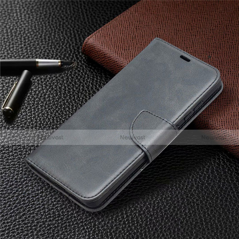 Leather Case Stands Flip Cover L02 Holder for Samsung Galaxy S20 FE 4G Black