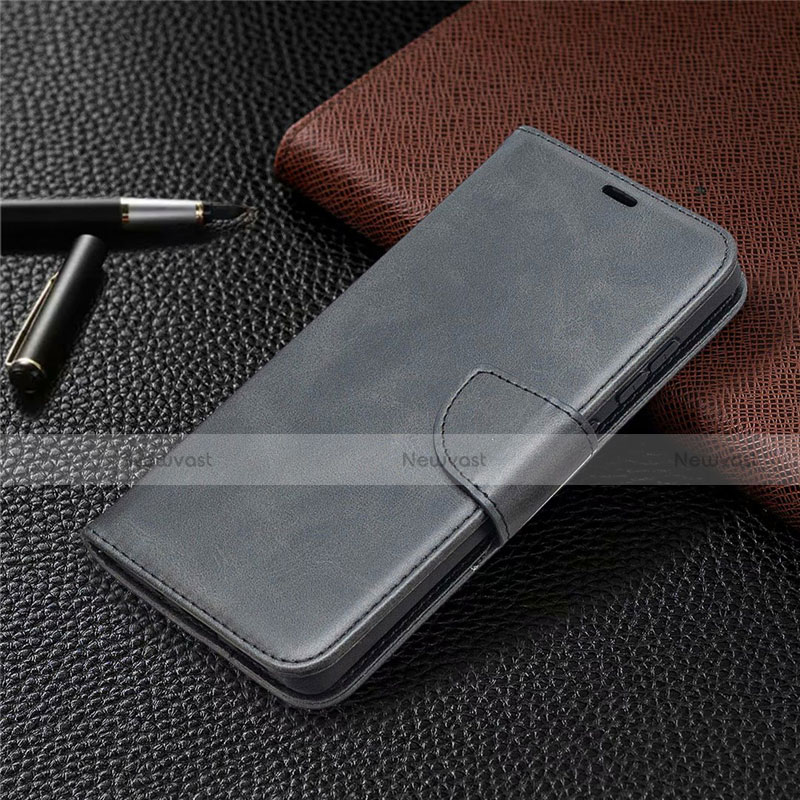 Leather Case Stands Flip Cover L02 Holder for Samsung Galaxy S20 FE 5G Black