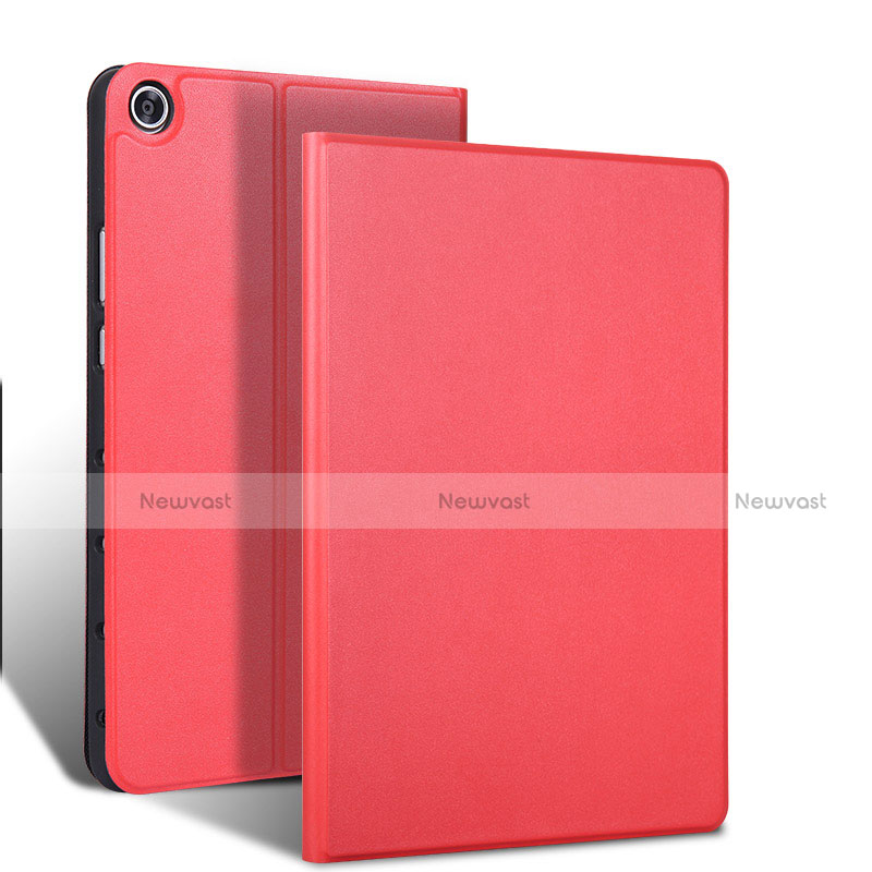 Leather Case Stands Flip Cover L02 Holder for Samsung Galaxy Tab S5e 4G 10.5 SM-T725 Red