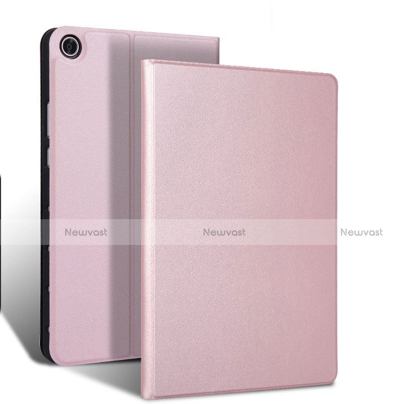 Leather Case Stands Flip Cover L02 Holder for Samsung Galaxy Tab S5e 4G 10.5 SM-T725 Rose Gold