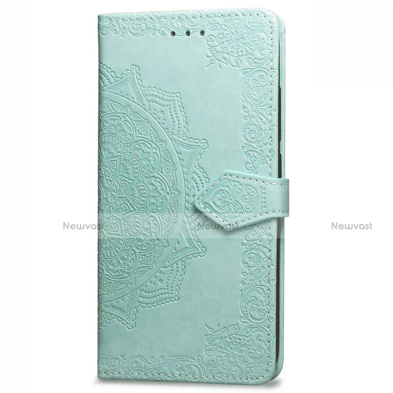 Leather Case Stands Flip Cover L02 Holder for Samsung Galaxy XCover Pro Matcha Green