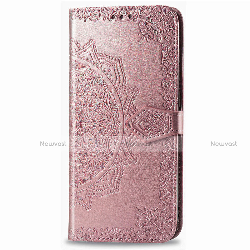 Leather Case Stands Flip Cover L02 Holder for Samsung Galaxy XCover Pro Rose Gold