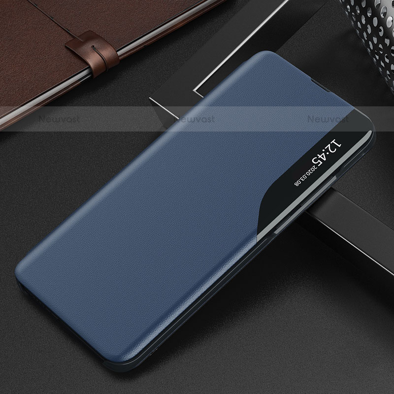 Leather Case Stands Flip Cover L02 Holder for Xiaomi Mi 12 Pro 5G Blue