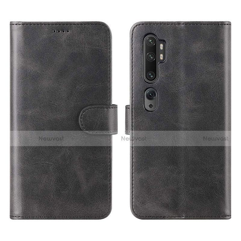 Leather Case Stands Flip Cover L02 Holder for Xiaomi Mi Note 10 Pro Black