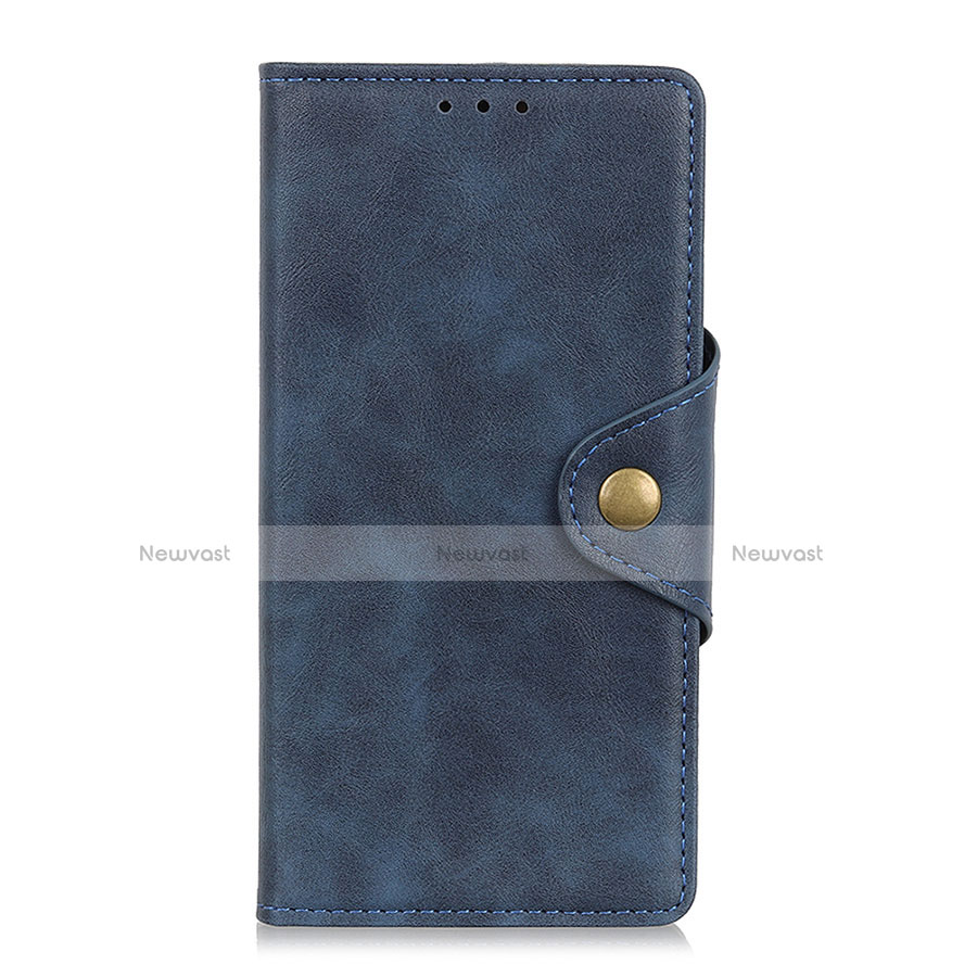 Leather Case Stands Flip Cover L02 Holder for Xiaomi Poco M2 Pro Blue