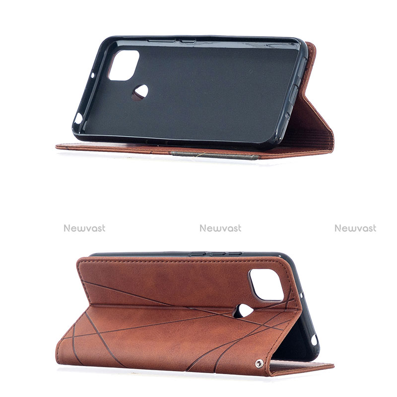 Leather Case Stands Flip Cover L02 Holder for Xiaomi Redmi 9 India