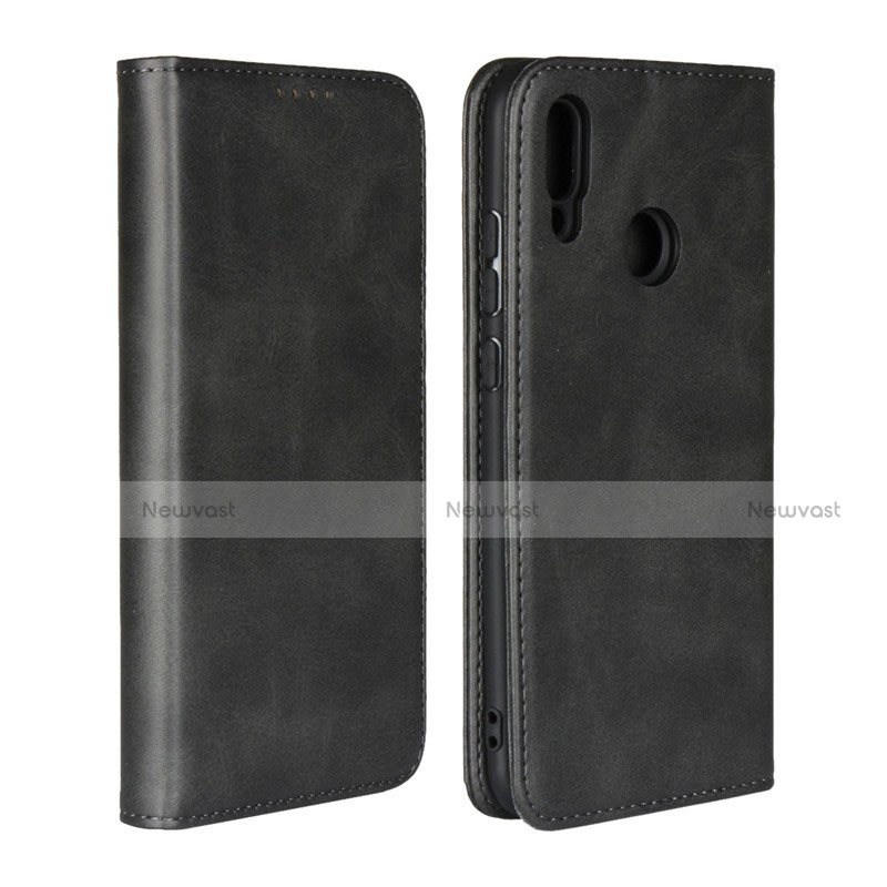 Leather Case Stands Flip Cover L03 for Huawei Honor 10 Lite Black