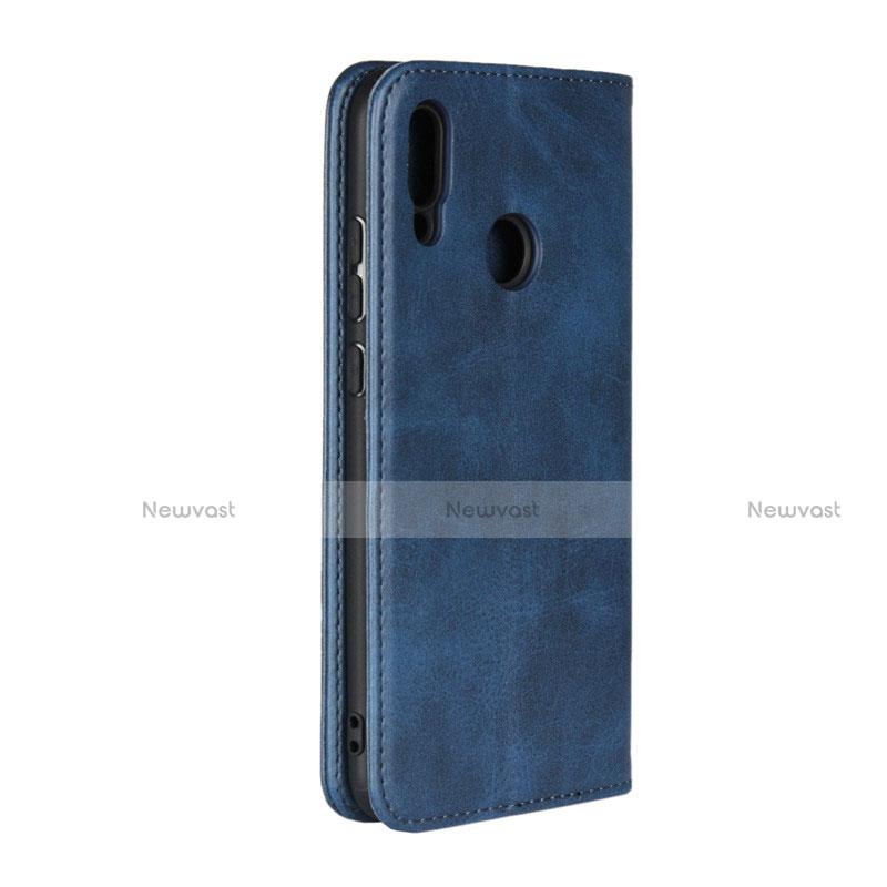 Leather Case Stands Flip Cover L03 for Huawei Honor 10 Lite Blue