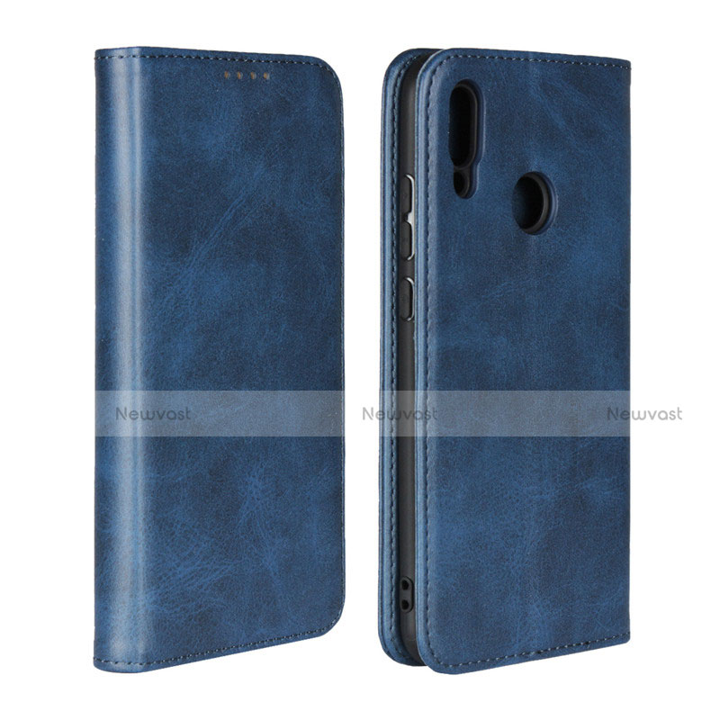 Leather Case Stands Flip Cover L03 for Huawei Honor 10 Lite Blue