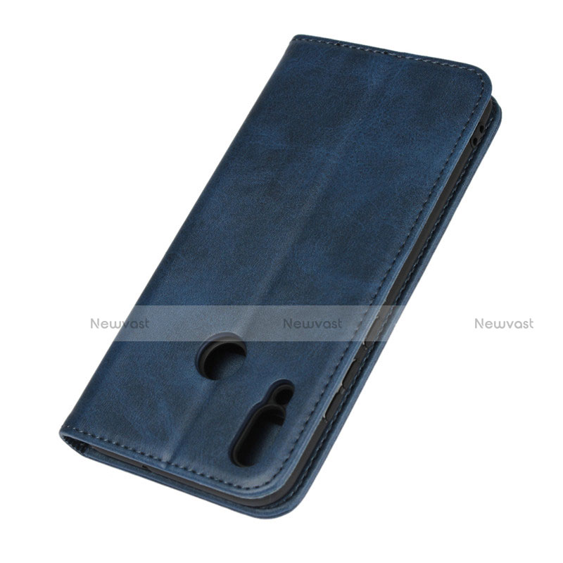 Leather Case Stands Flip Cover L03 for Huawei Honor 10 Lite Blue