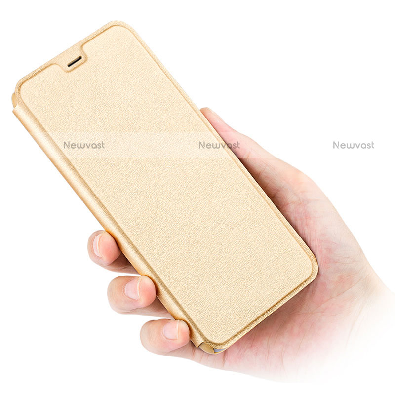 Leather Case Stands Flip Cover L03 for Huawei Mate 9 Lite Gold