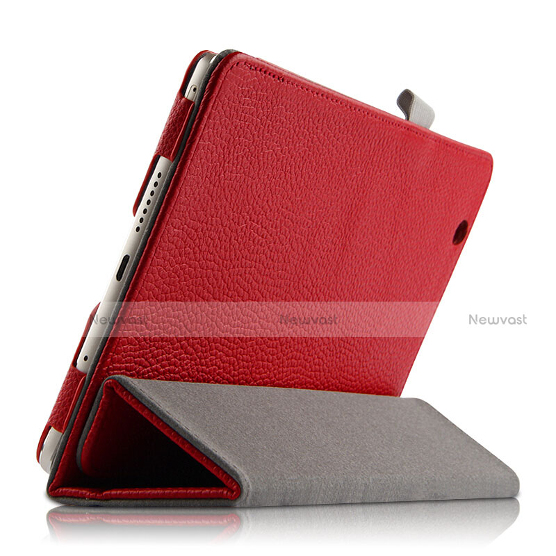 Leather Case Stands Flip Cover L03 for Huawei Mediapad M3 8.4 BTV-DL09 BTV-W09 Red