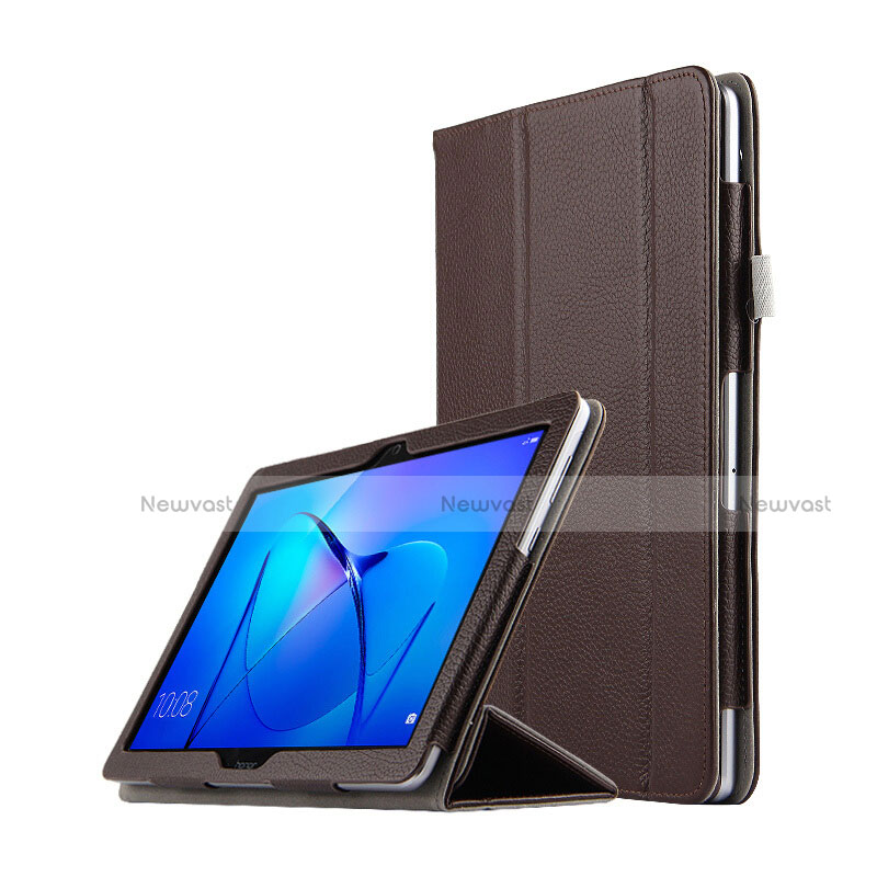 Leather Case Stands Flip Cover L03 for Huawei MediaPad T3 10 AGS-L09 AGS-W09 Black