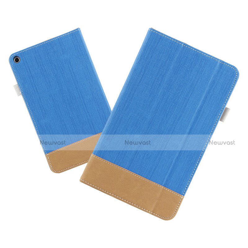 Leather Case Stands Flip Cover L03 for Huawei MediaPad T3 8.0 KOB-W09 KOB-L09 Blue