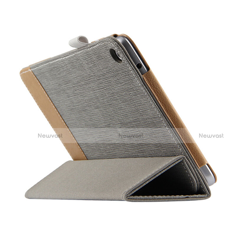 Leather Case Stands Flip Cover L03 for Huawei MediaPad T3 8.0 KOB-W09 KOB-L09 Gray