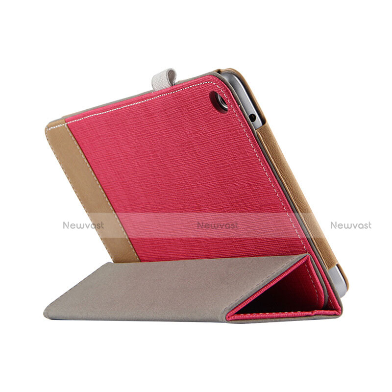 Leather Case Stands Flip Cover L03 for Huawei MediaPad T3 8.0 KOB-W09 KOB-L09 Red