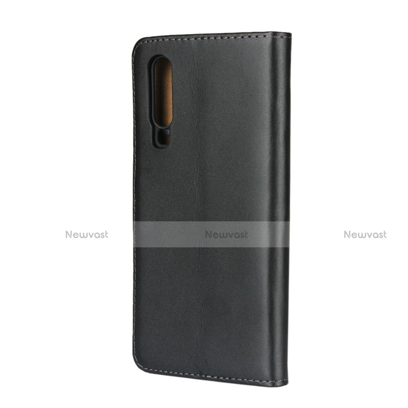 Leather Case Stands Flip Cover L03 for Huawei P30 Black