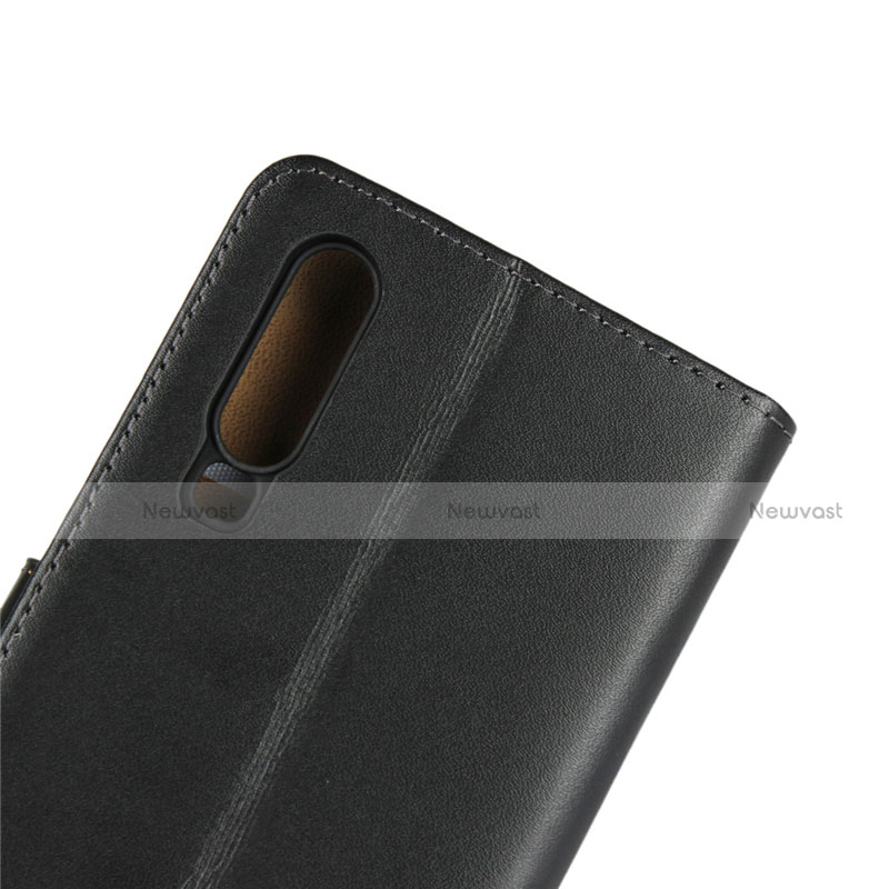 Leather Case Stands Flip Cover L03 for Huawei P30 Black