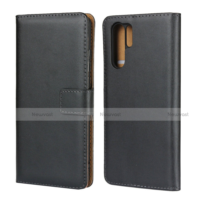 Leather Case Stands Flip Cover L03 for Huawei P30 Pro New Edition Black